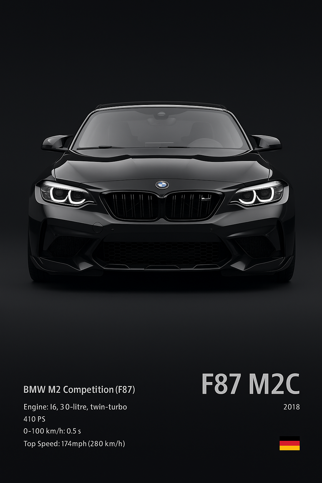 POSTER BMW M2 COMPETITION (F87)