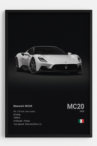 POSTER MASERATI MC20