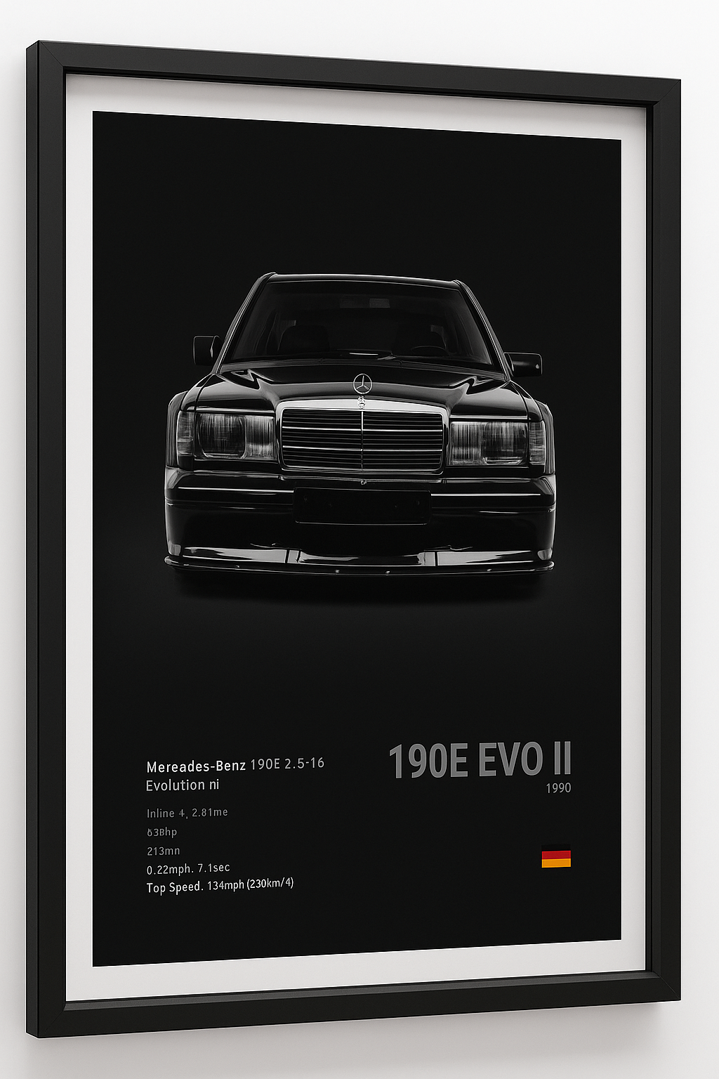 POSTER MERCEDES BENZ 190E EVO II