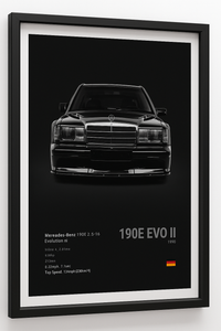 POSTER MERCEDES BENZ 190E EVO II