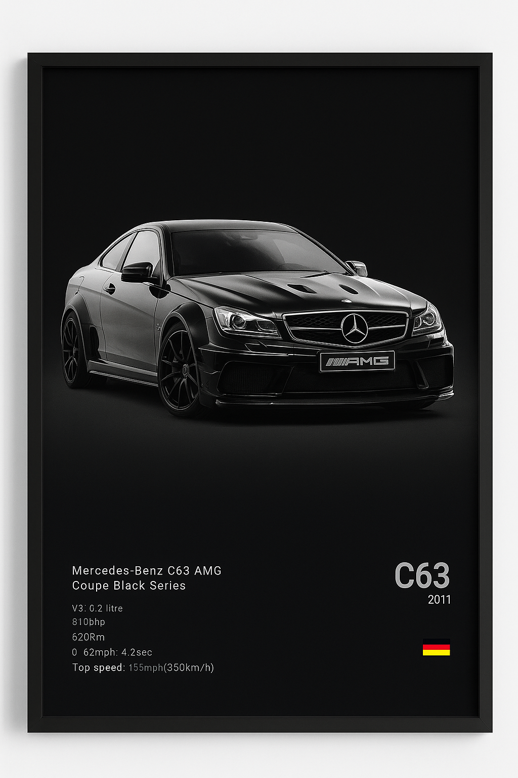 POSTER MERCEDES BENZ AMG C63