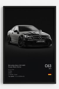POSTER MERCEDES BENZ AMG C63