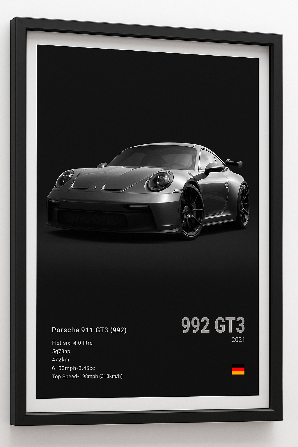 POSTER PORSCHE 911 GT3 (992) (2022)