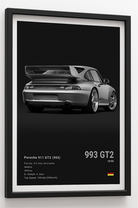 POSTER PORSCHE 911 GT2 (993)