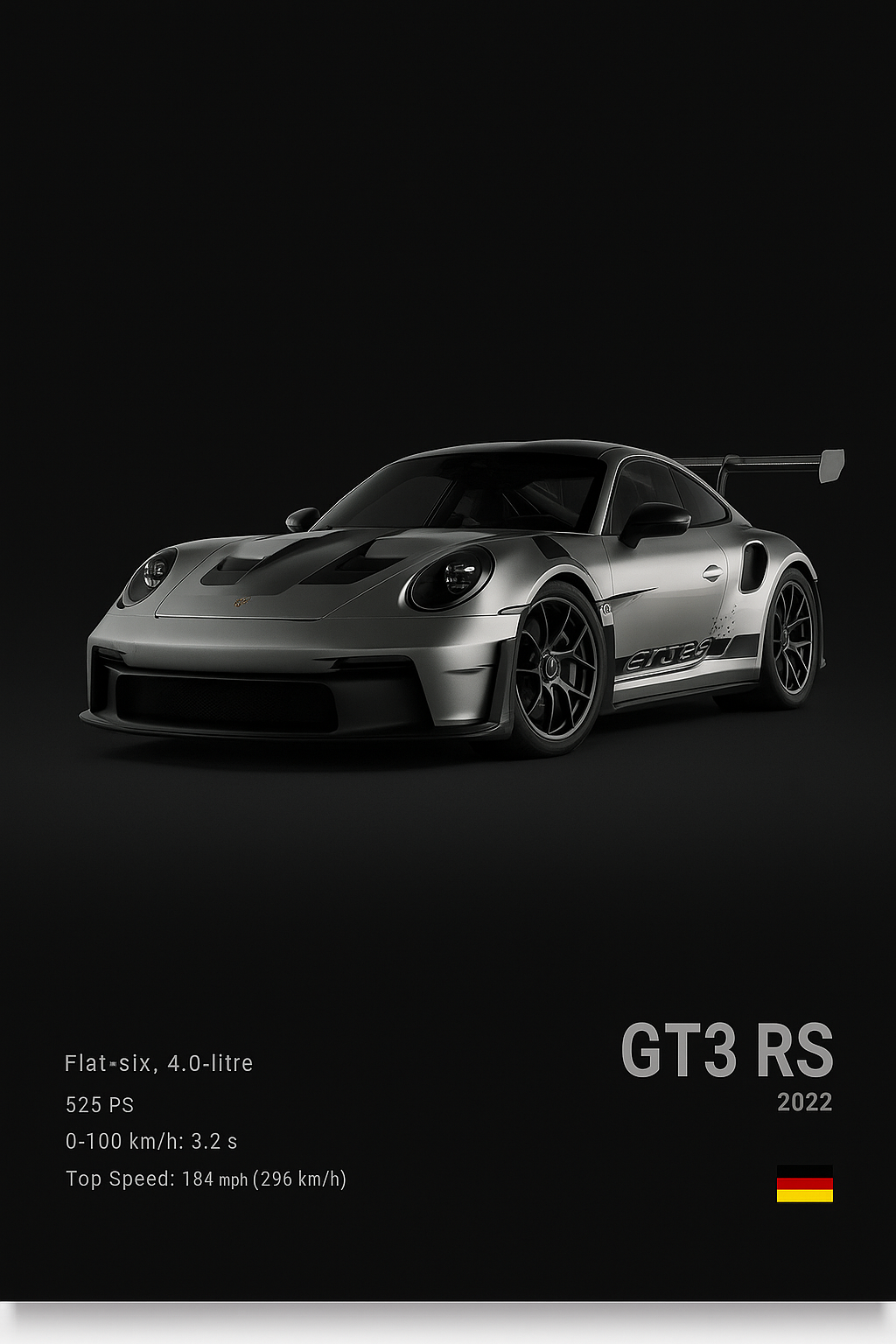POSTER PORSCHE 911 GT3 RS (2022)