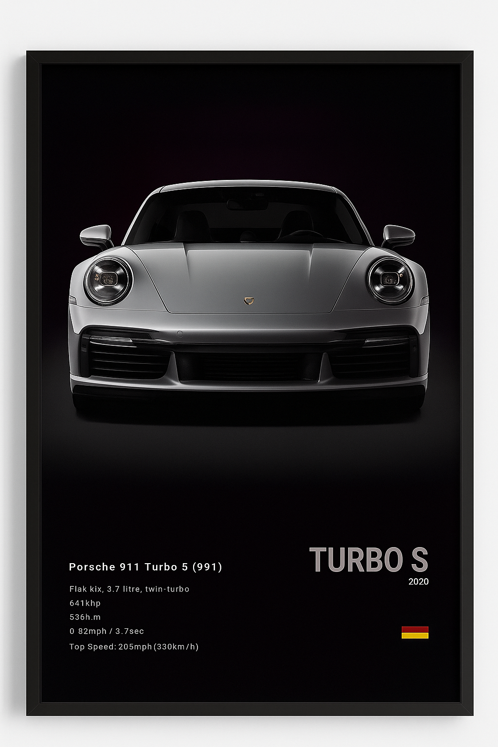 POSTER PORSCHE 911 TURBO S